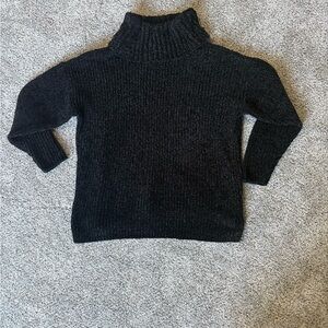 Ruby Rd. Charcoal Cowl Neck Sweater